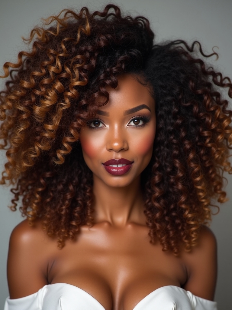 bold defined voluminous curls
