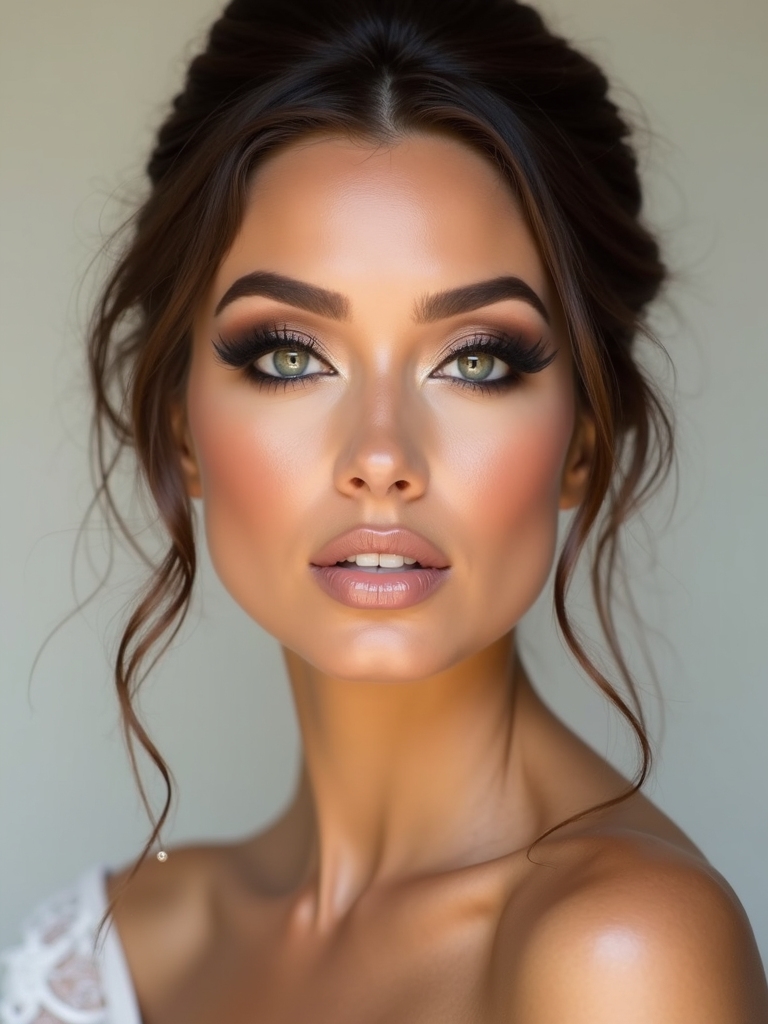 bold edgy bridal glam