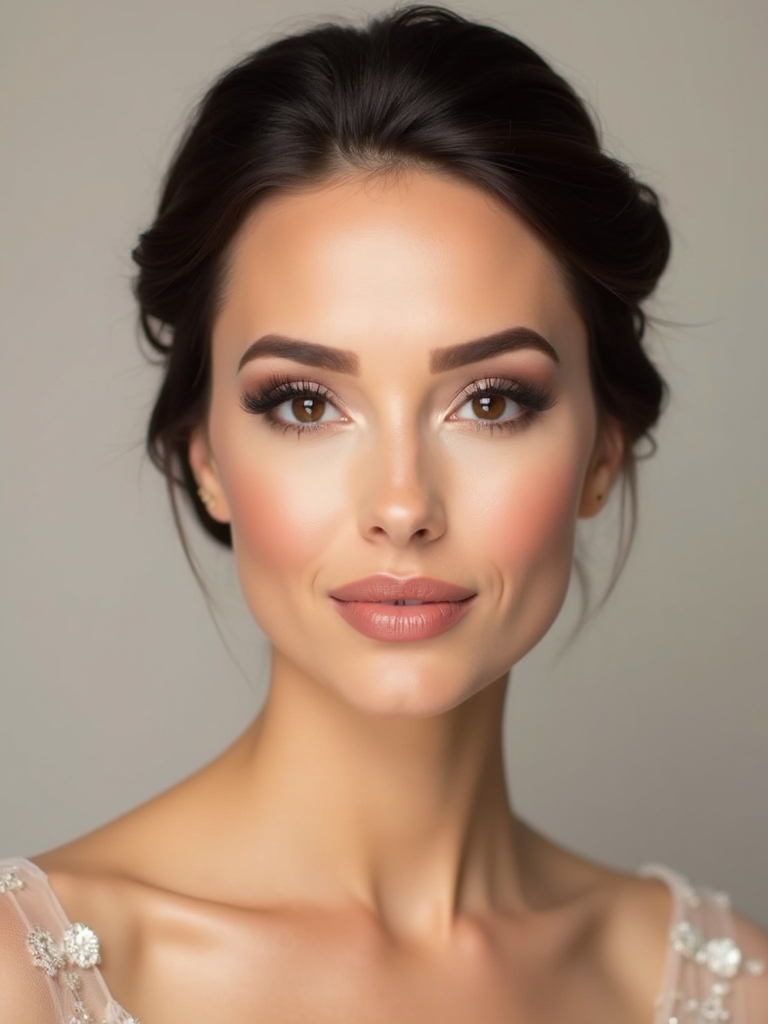 bold glamorous bridal makeup