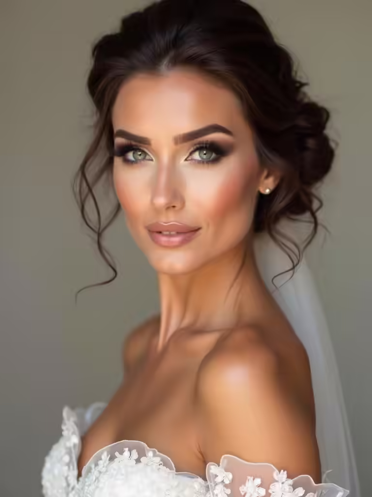 bold glamorous wedding looks