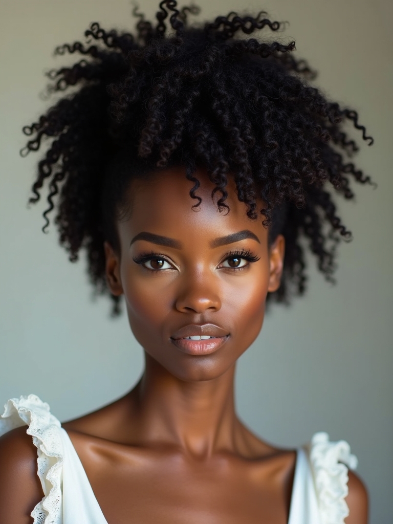 bold textured updo styles
