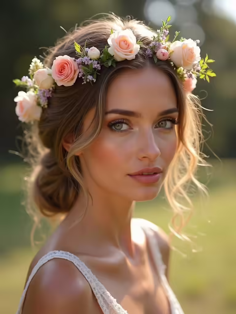 braid a floral crown