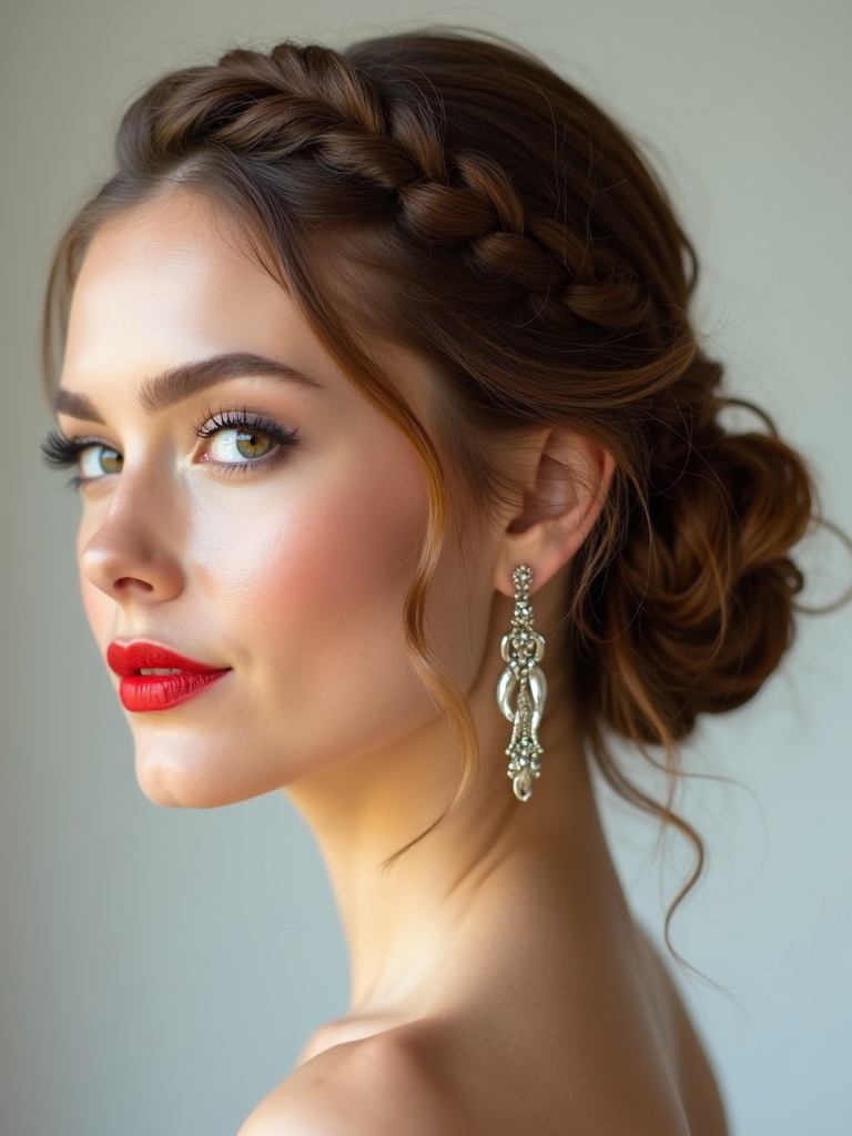 braided accents for bridesmaids