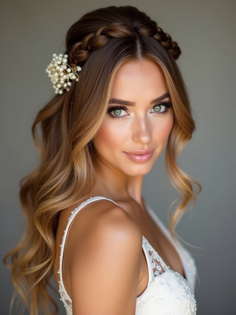 braided accents for bridesmaids