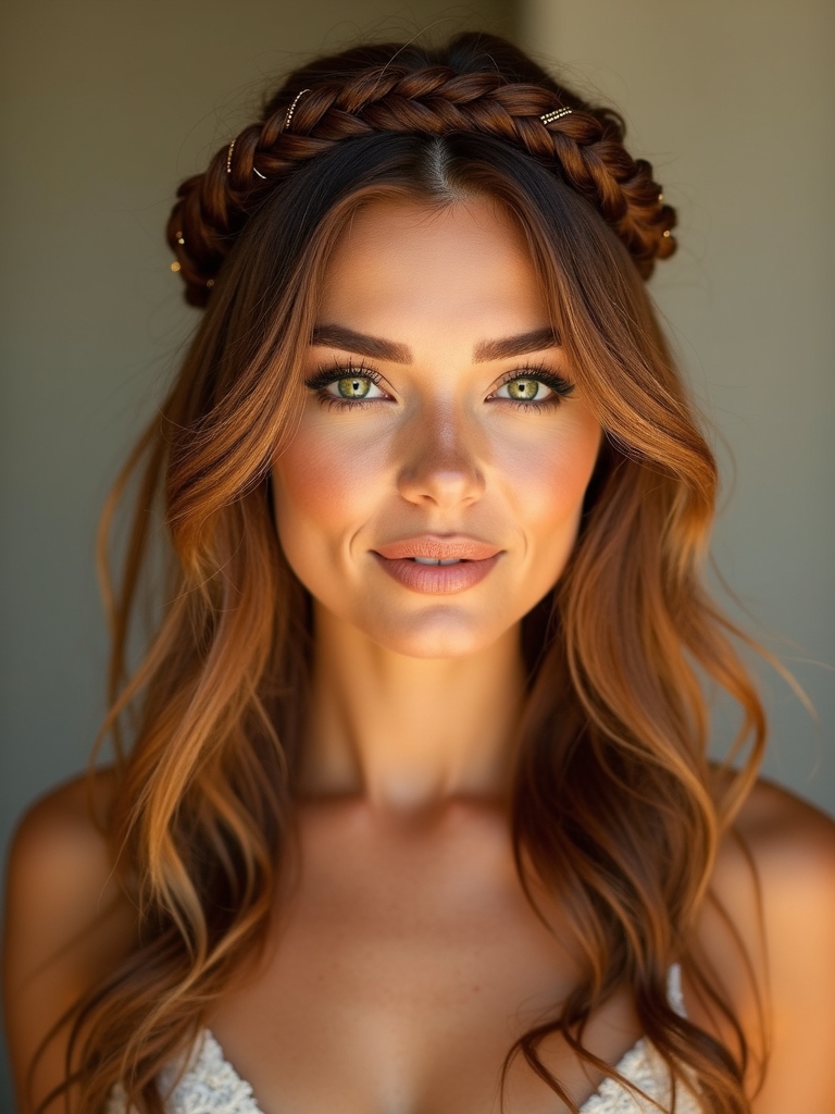 braided crown for weddings