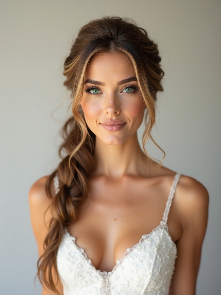 braided elegance for brides