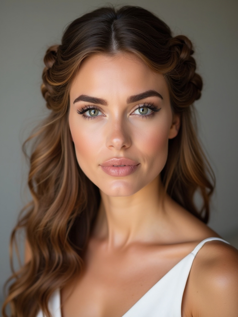 braided half up hairstyle tutorial
