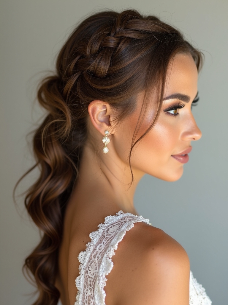 braided ponytail hybrid styles