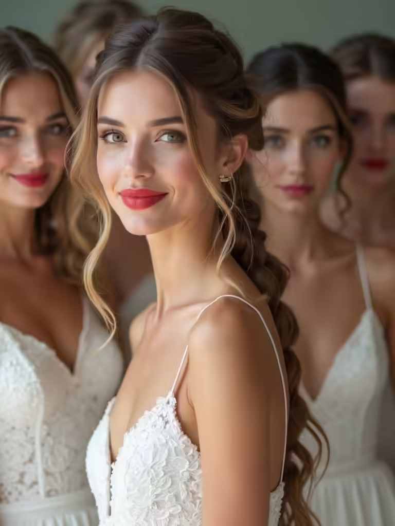 braids for unified bridal party