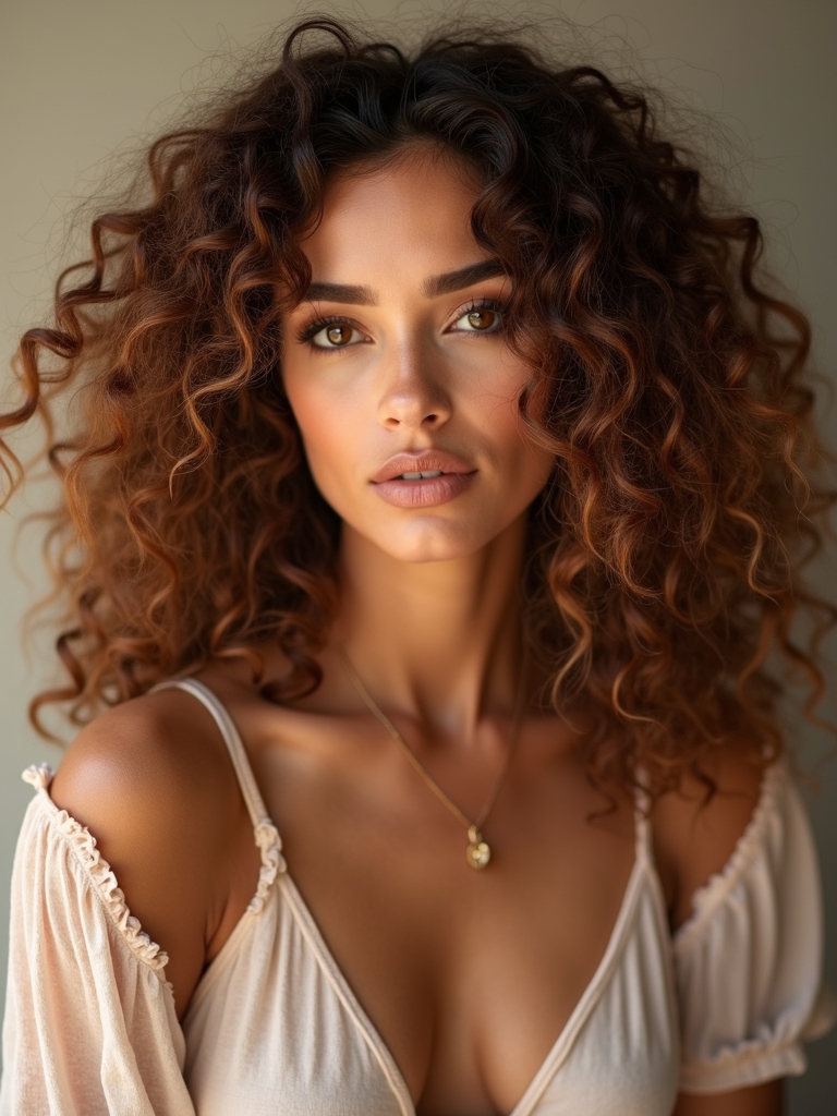breezy loose curl hairstyle