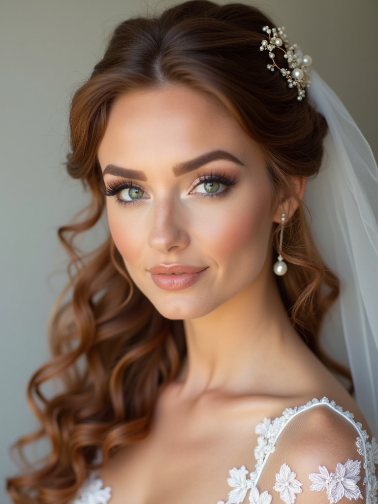 breezy romantic bridal look