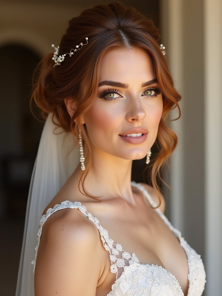 bridal engagement hairstyle inspiration
