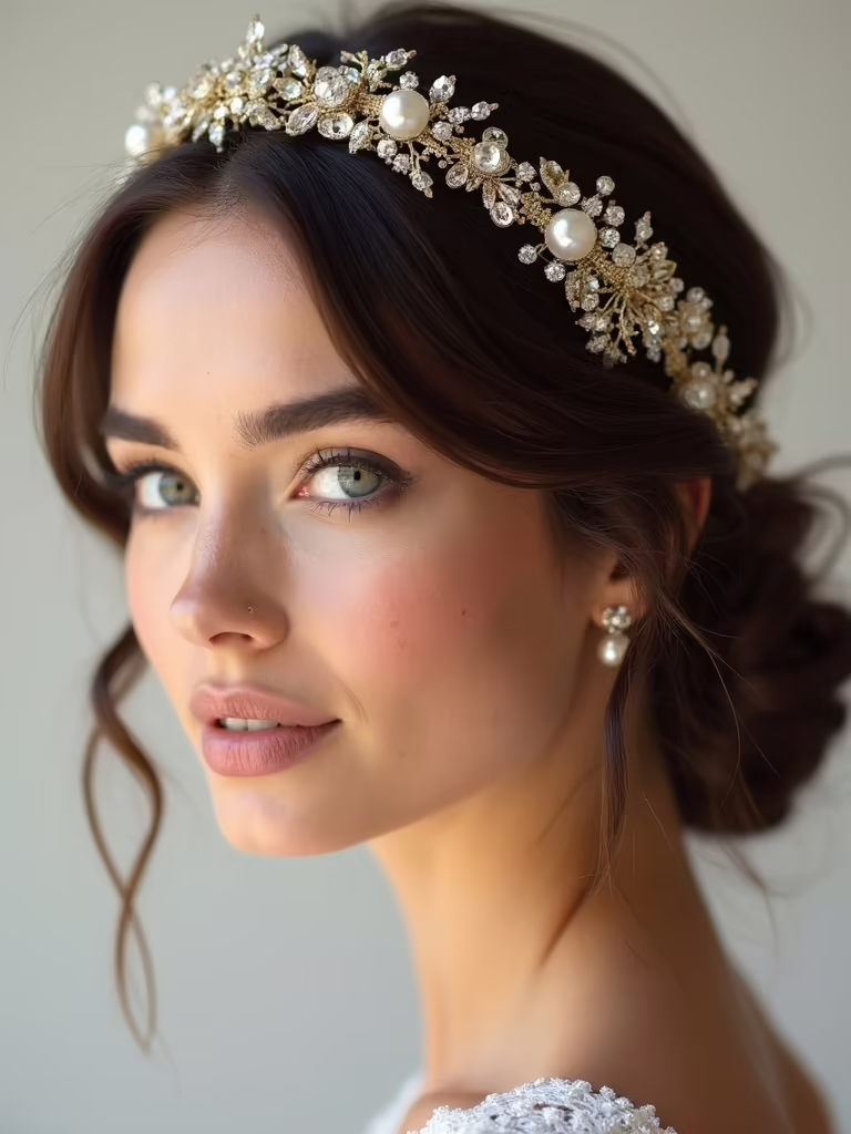 bridal hairstyles with headbands