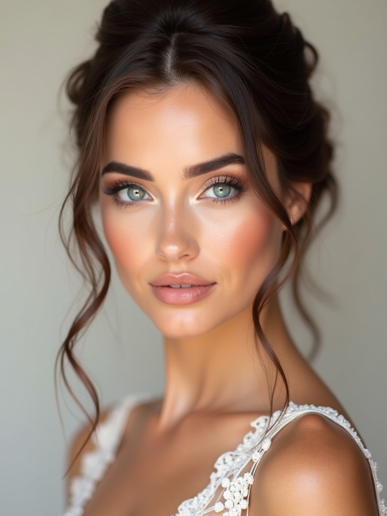 bridal makeup for blue eyed brides