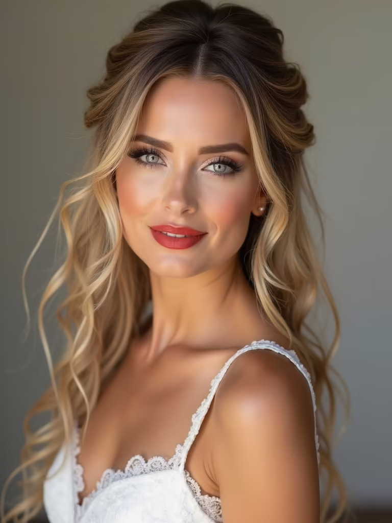 bridal open hairstyle inspiration
