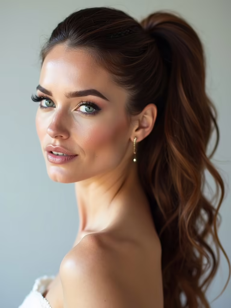 bridal ponytail hairstyle trends