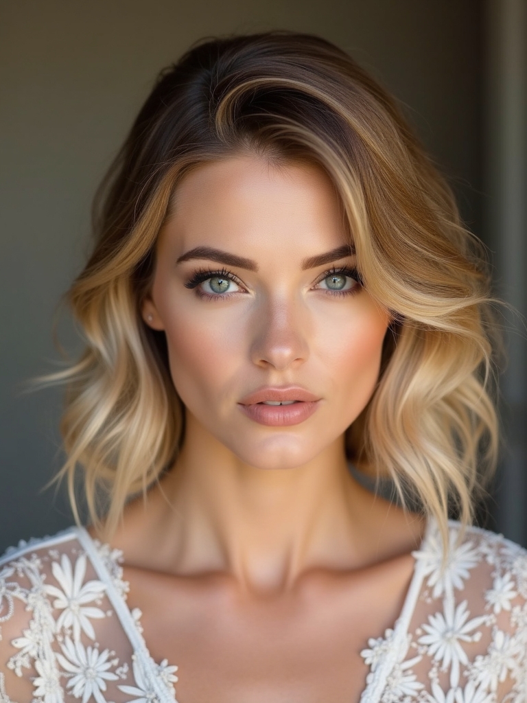 bridal shoulder length hairstyles