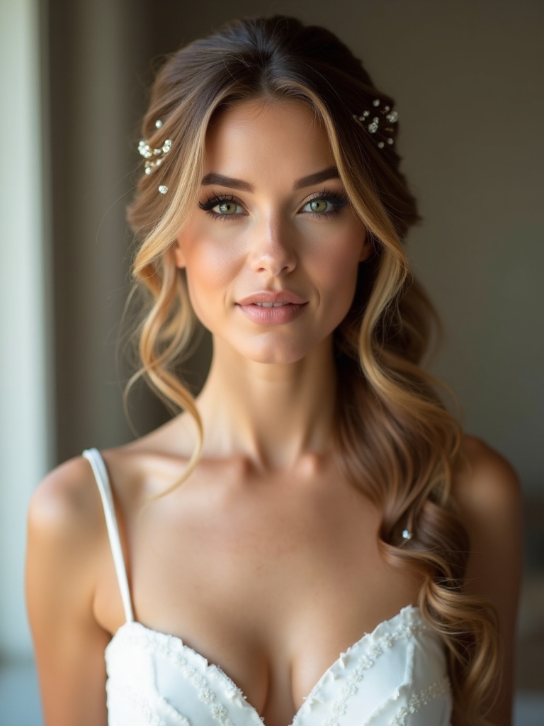bridesmaid hairstyles for photography