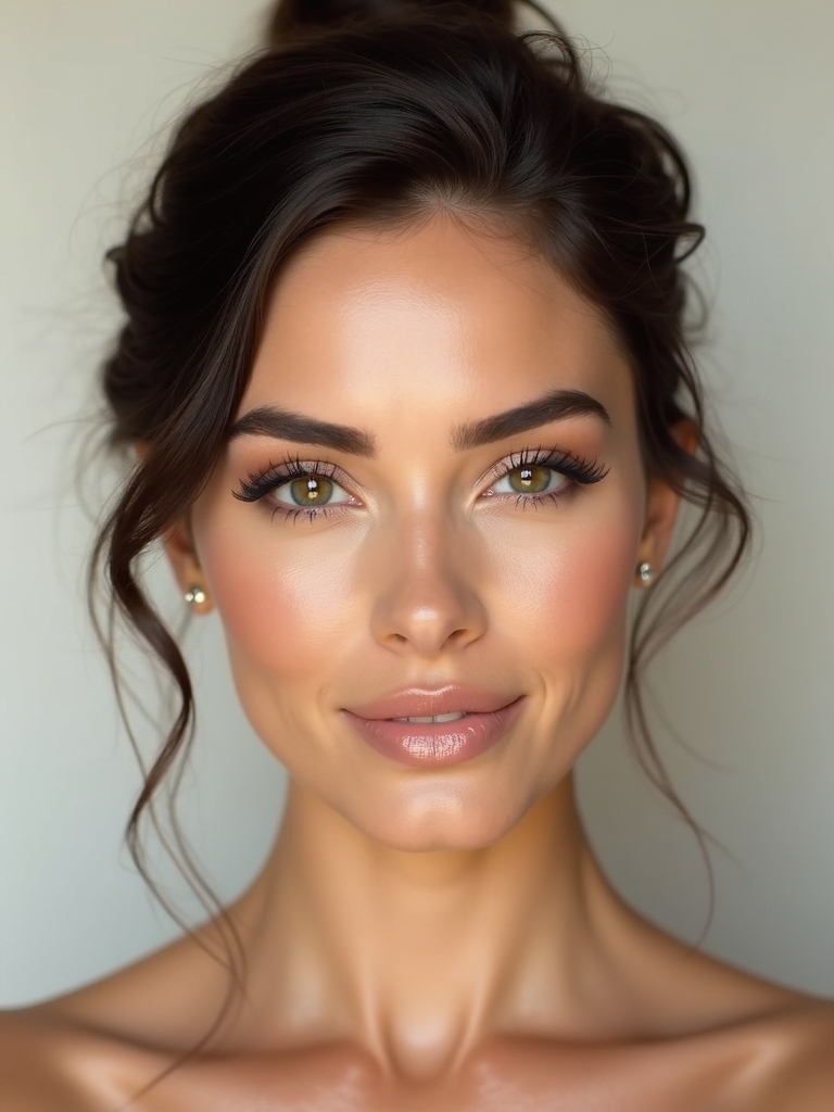 bridesmaid makeup for brunettes