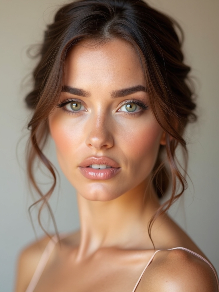 bridesmaid makeup for hazel eyes