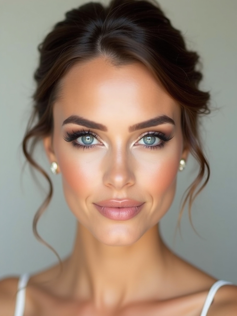 bridesmaid makeup ideas blue eyes