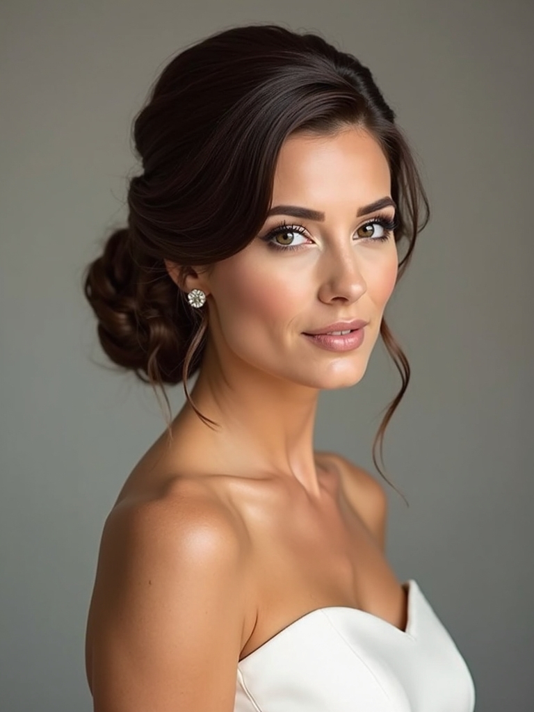 bridesmaid updo hairstyle inspiration