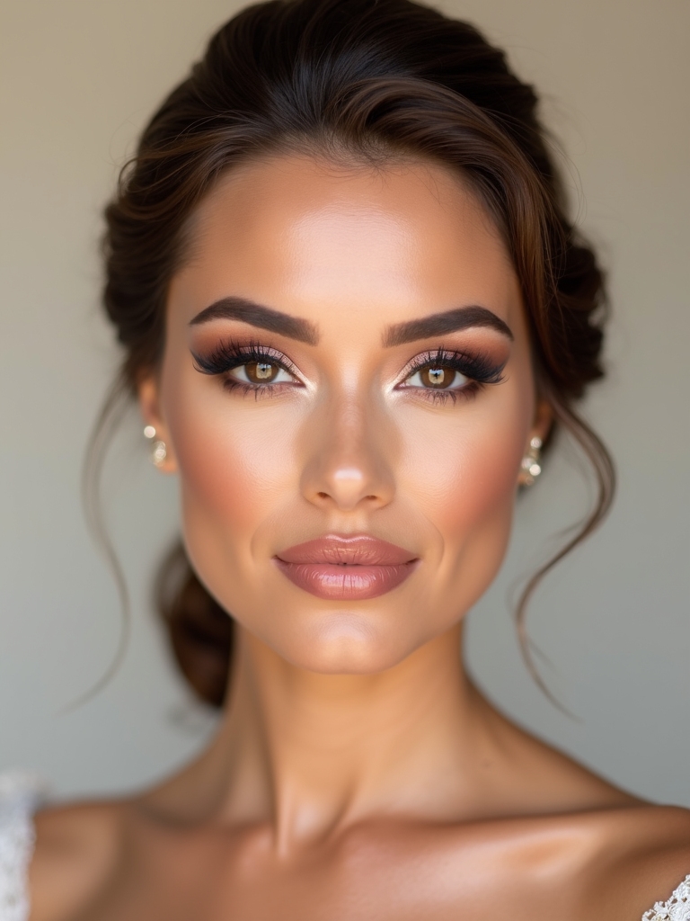 bronze skin red carpet glamour