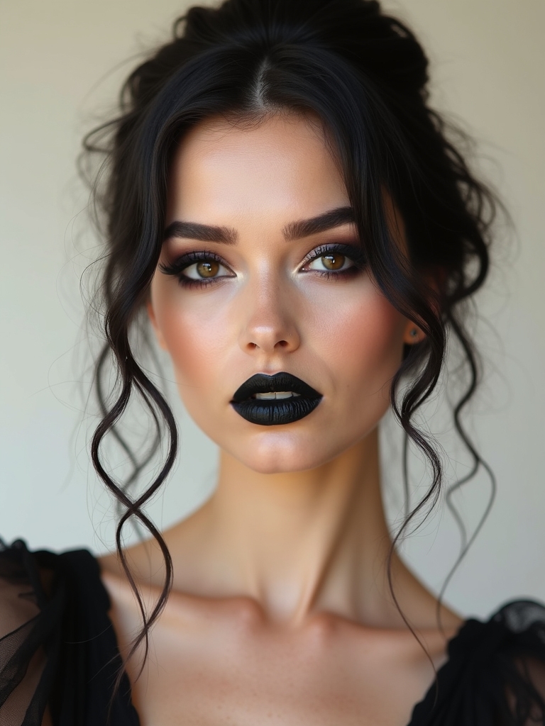 candlelit eclipse black lips application