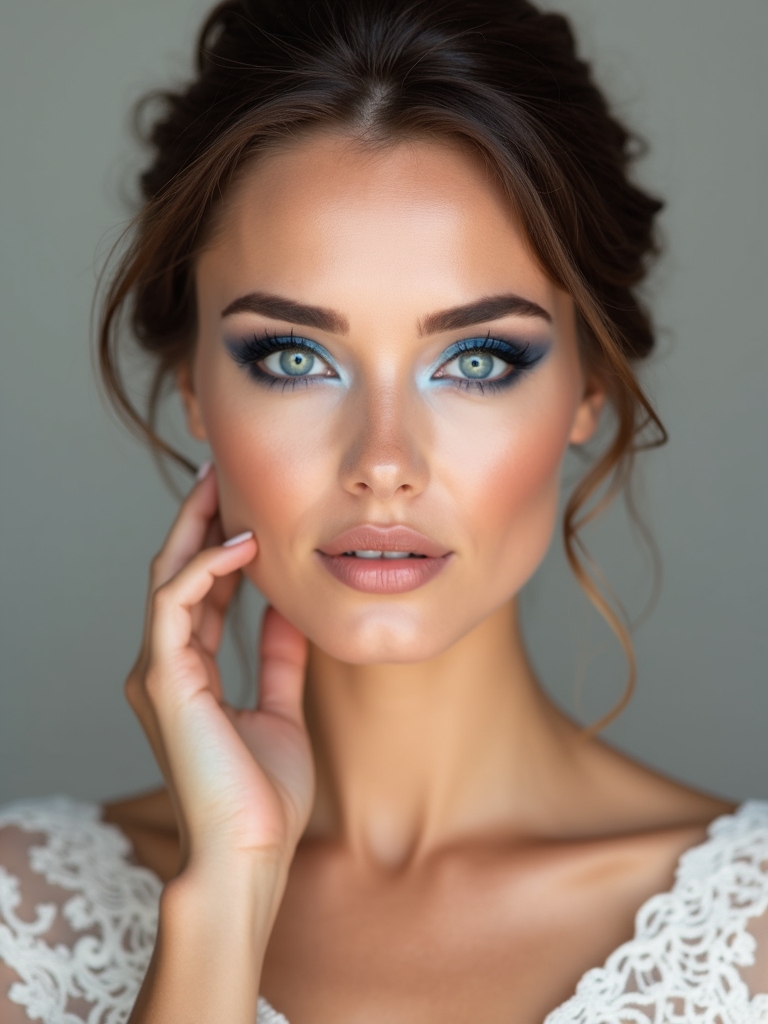 captivating blue eyes makeup