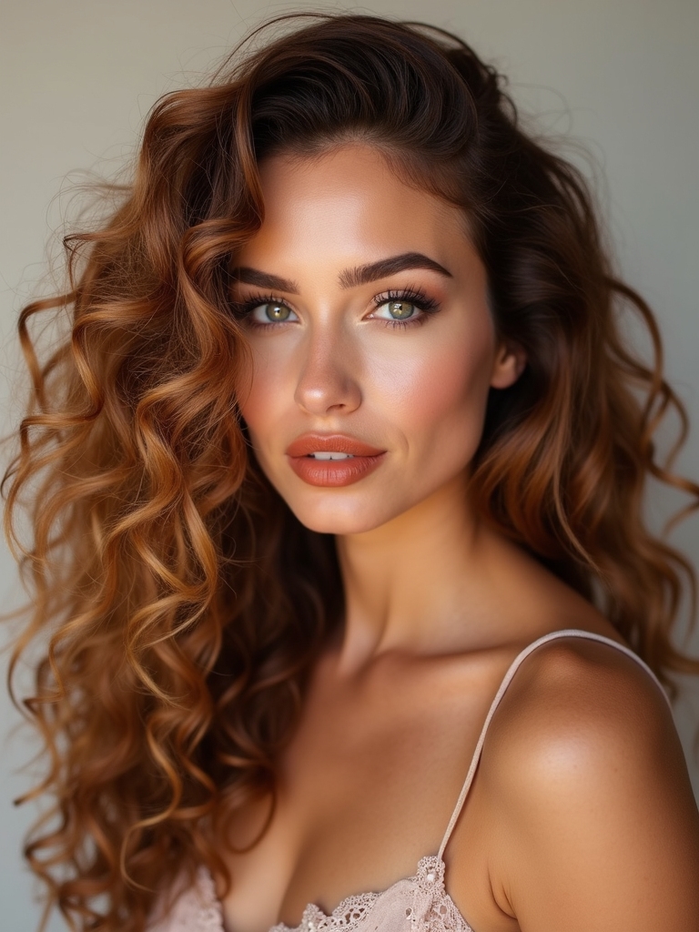 cascading curls with fullness