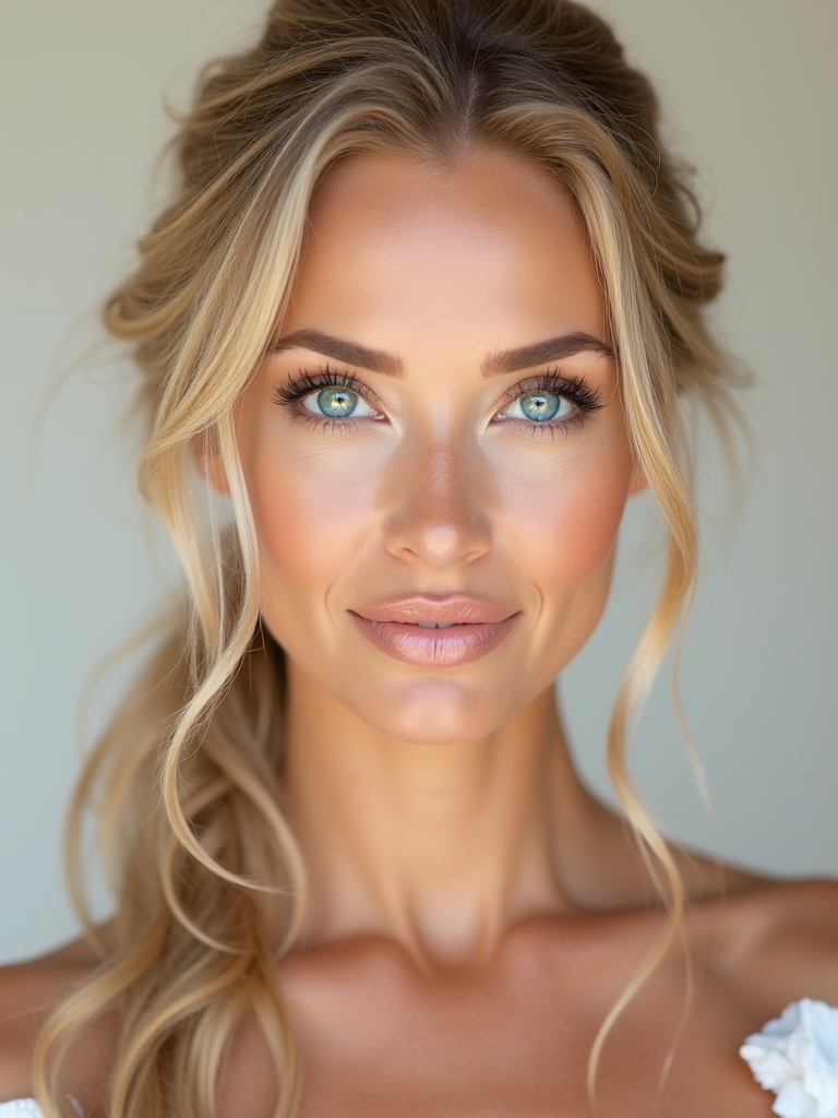 champagne tones for blue eyes