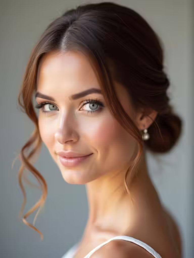 charming low ponytails secured