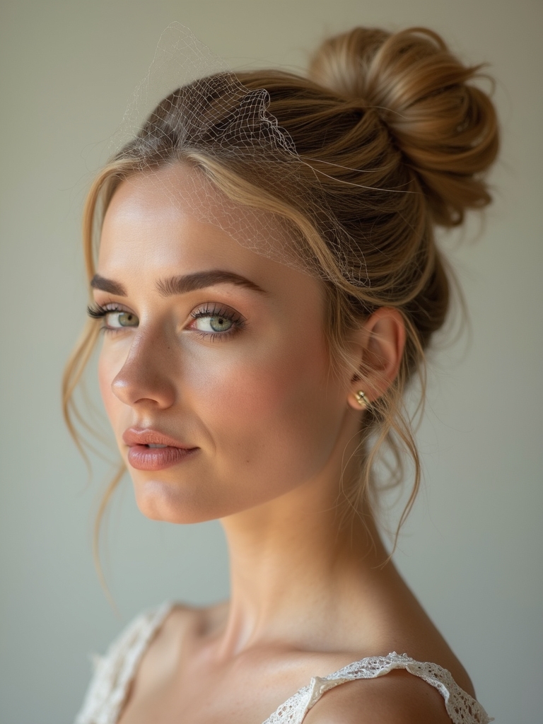 chic knot bun elegance