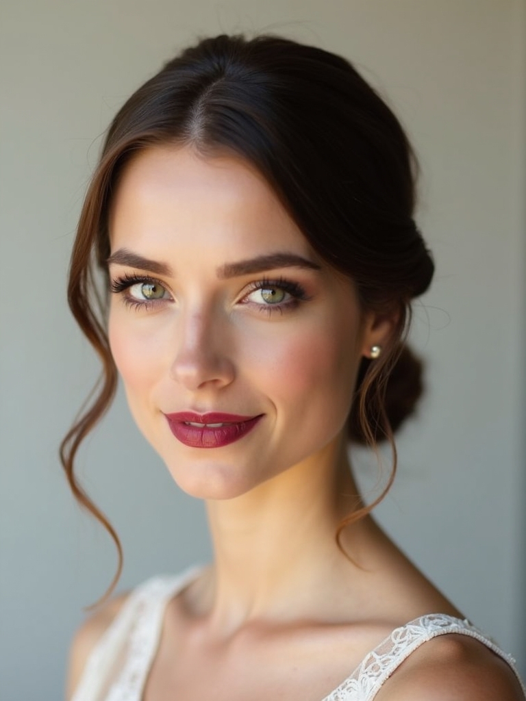 chic low chignon style
