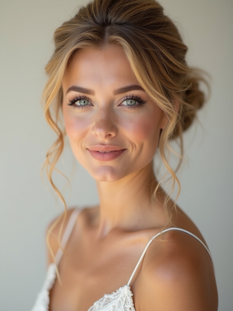 classic chignon half up tutorial