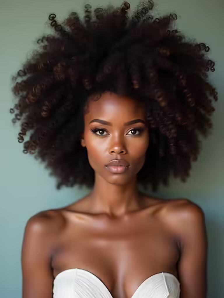 confident voluminous fro haircuts