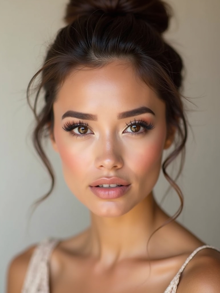 coordinated bridesmaid beauty styles
