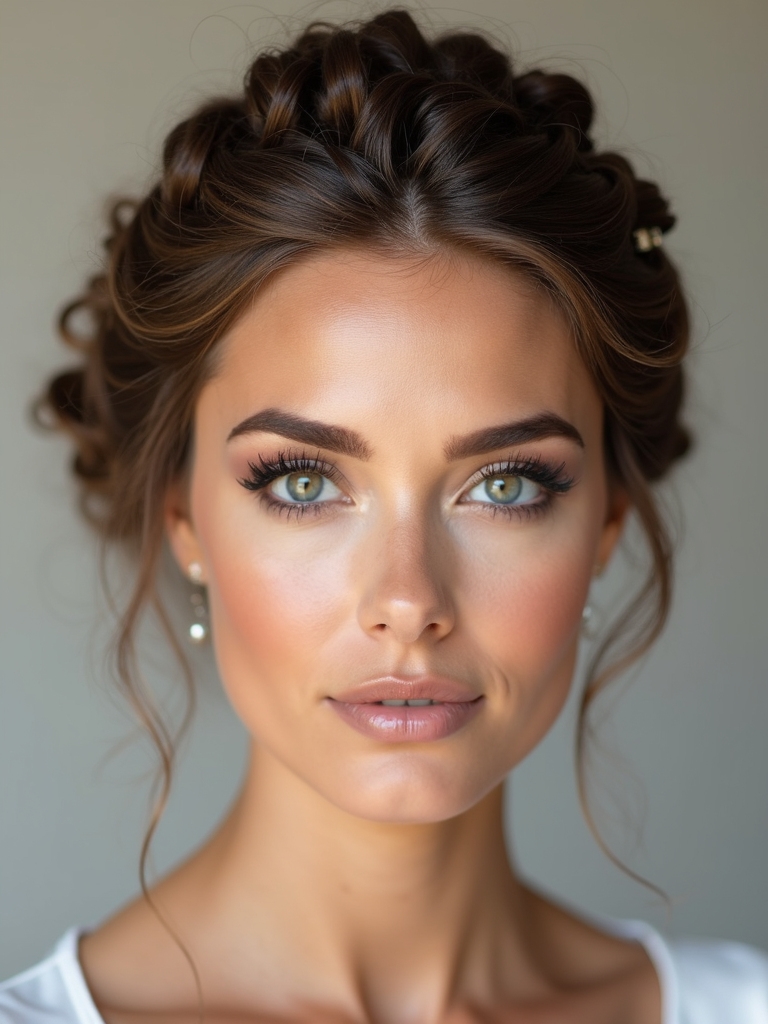 corset braided updo elegance