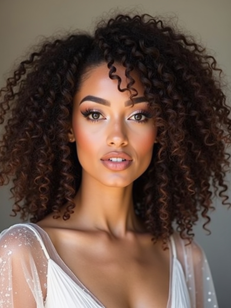 curly bride hairstyle inspiration