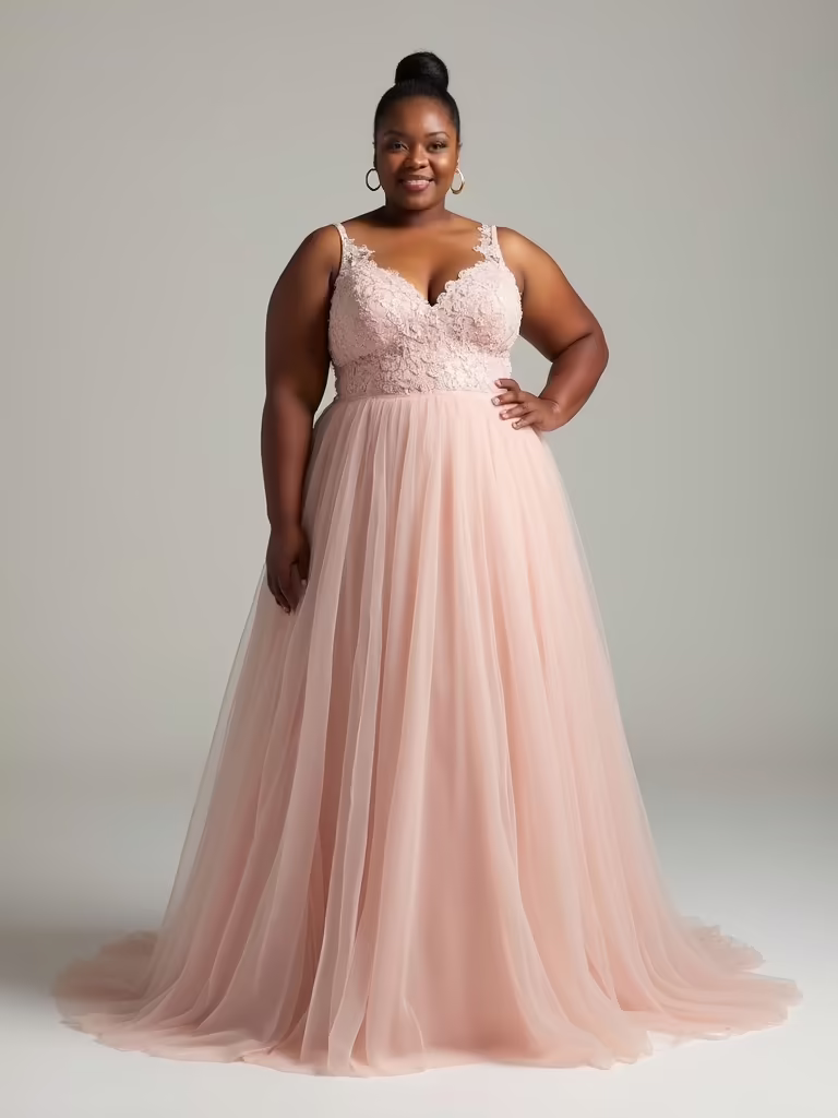 curvy a line wedding elegance