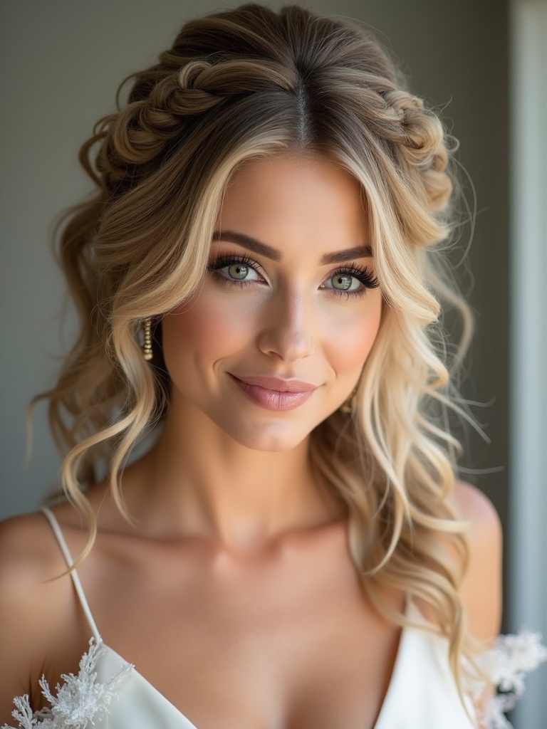 cute half up bridesmaid hairstyles