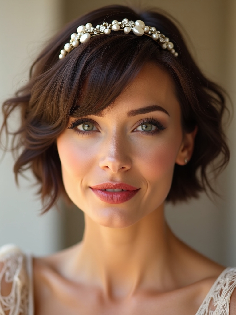 delicate accessories enhance hairstyles