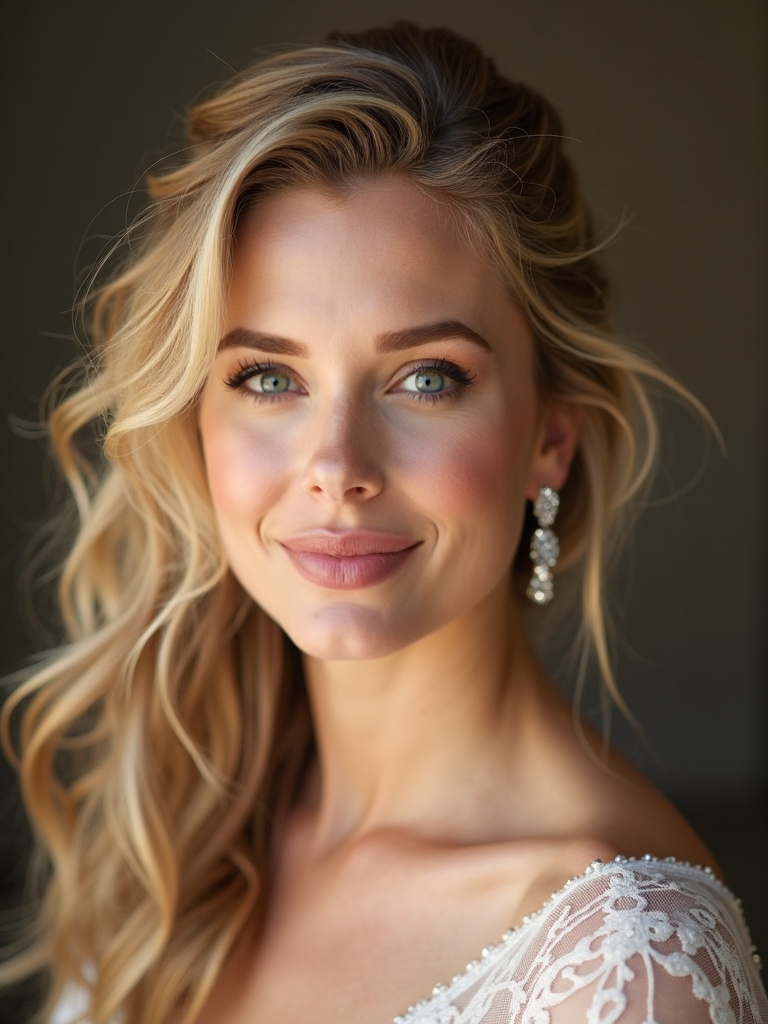 delicate bridal sparkle earrings