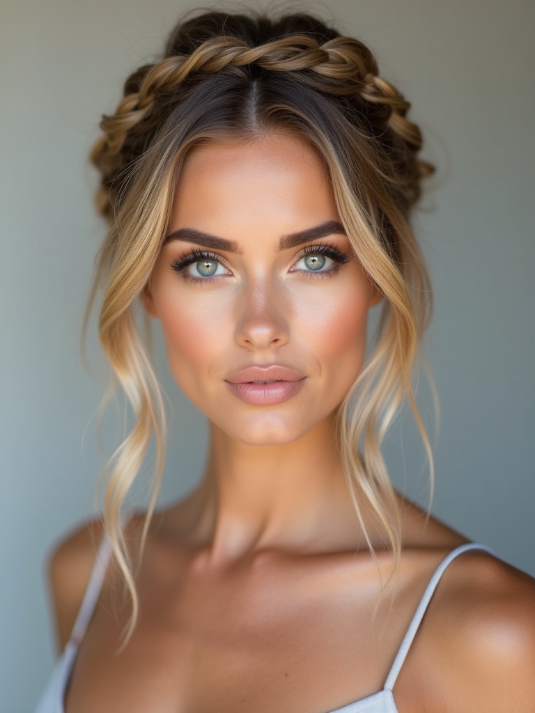 delicate elegant bridal crown