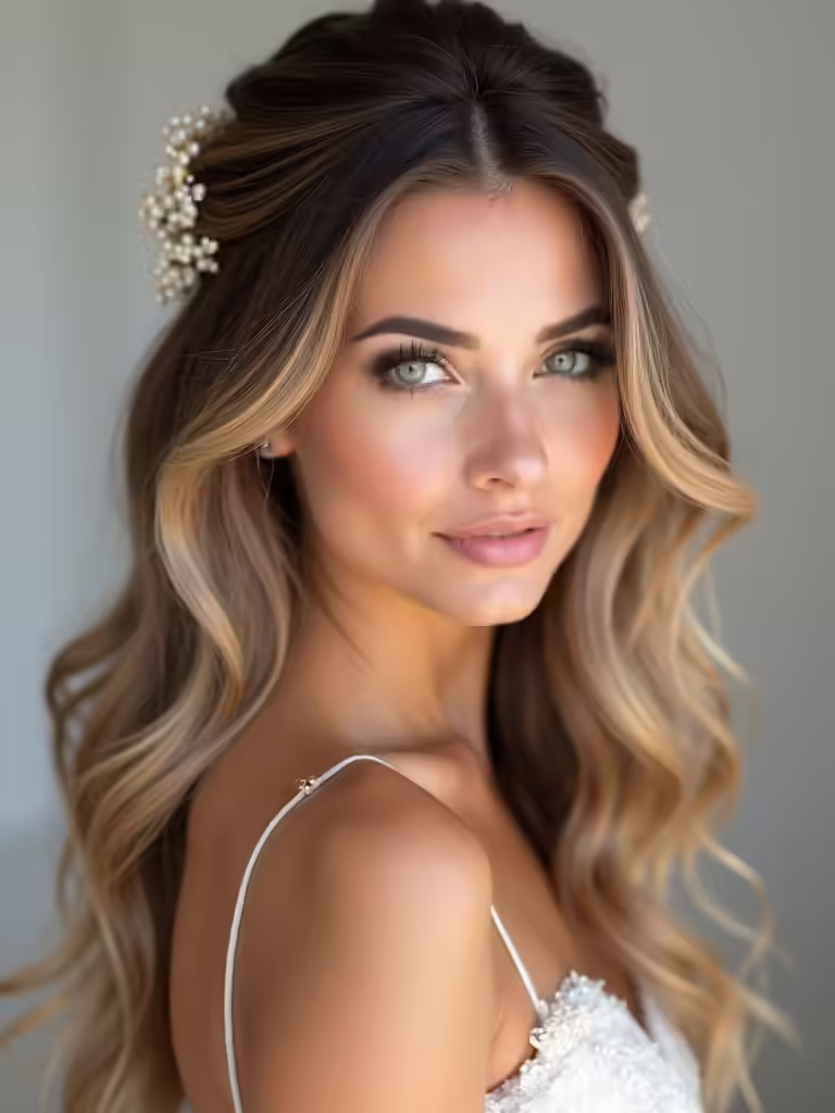 delicate refined half up hairstyles