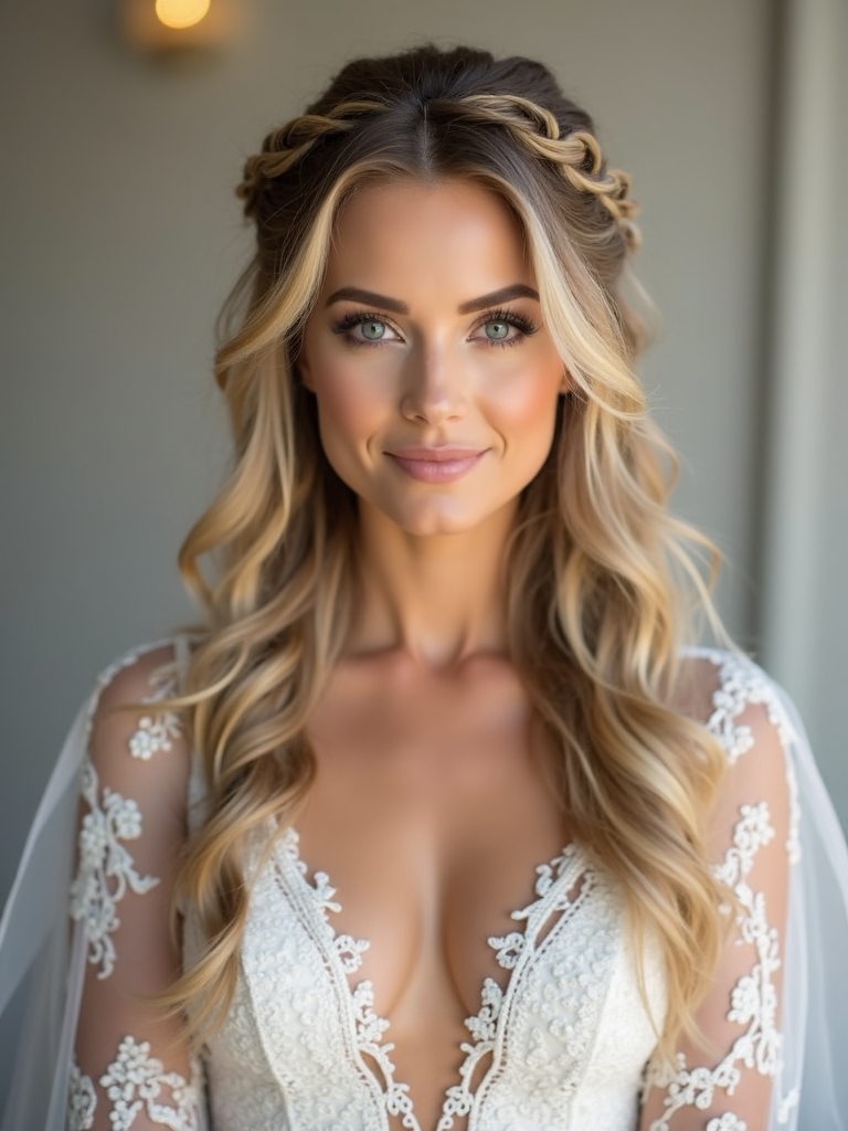 delicate romantic braided hairstyles