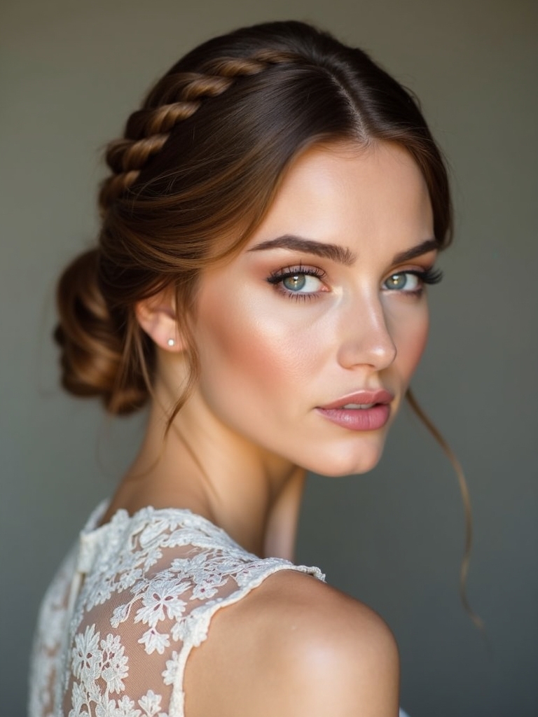 delicate romantic braided styles