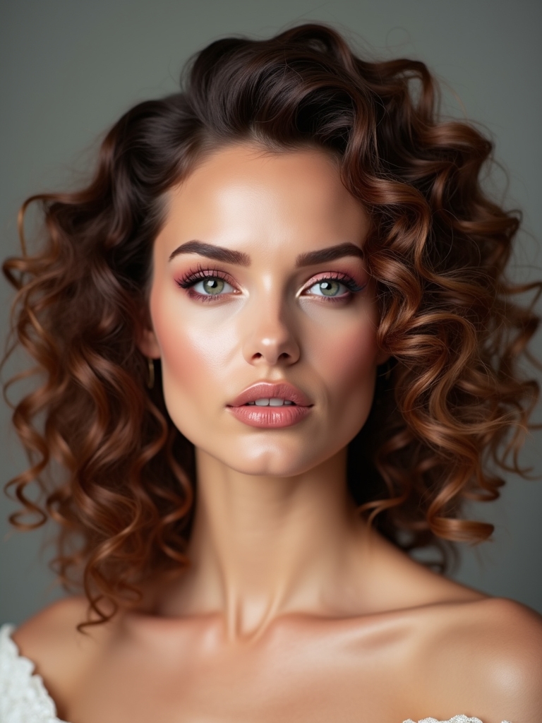 dramatic vintage wave styling
