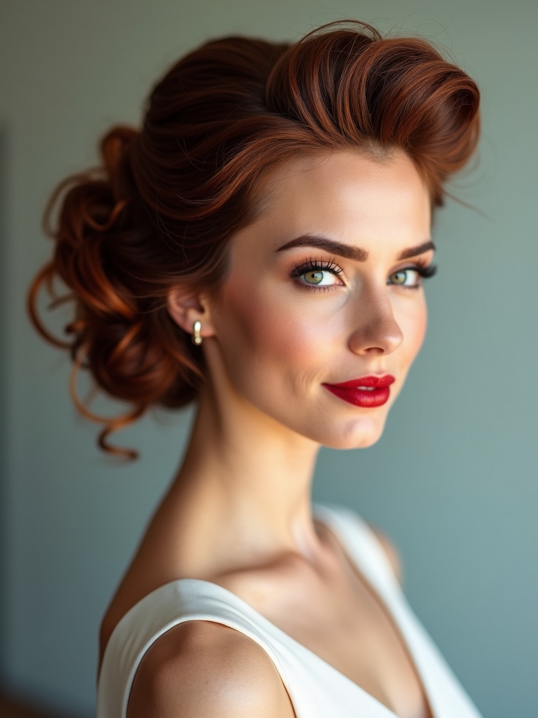 dramatic voluminous bouffant updos