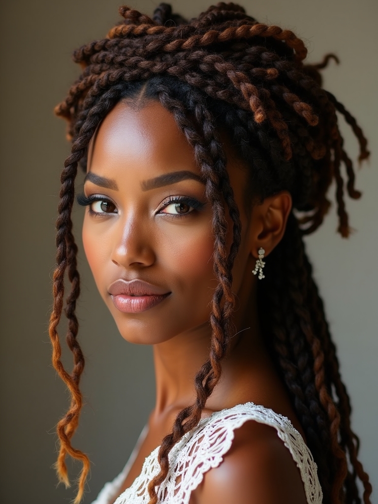 dreadlock wedding hairstyle inspiration